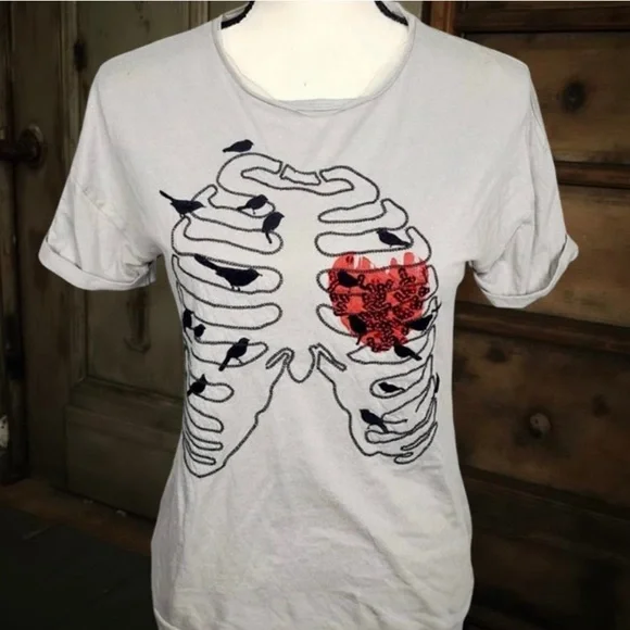 Vera Wang Sequined Rib Cage Heart Birds Accessories 10 Pc Bundle Eno Goth Occult - Picture 3 of 15